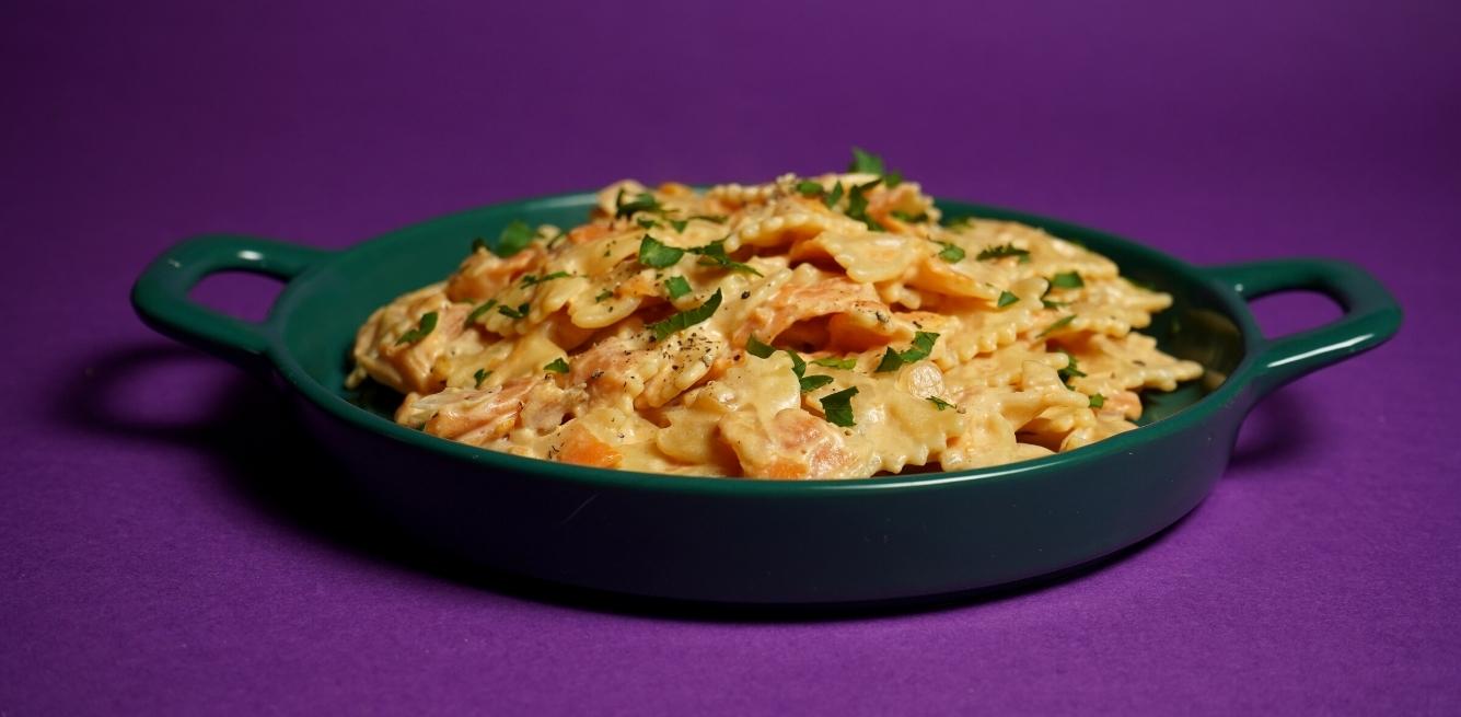 farfalle salmone vegan