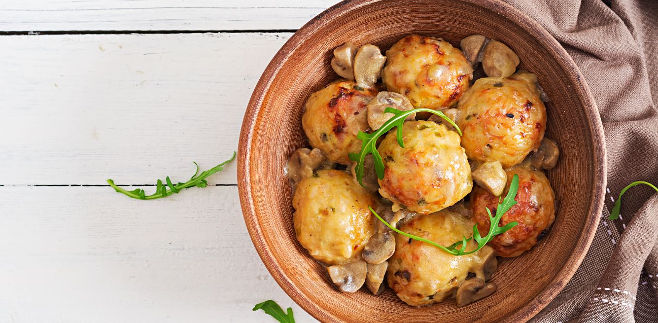 polpette vegan funghi