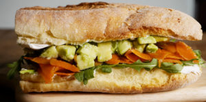 Panino salmone vegan