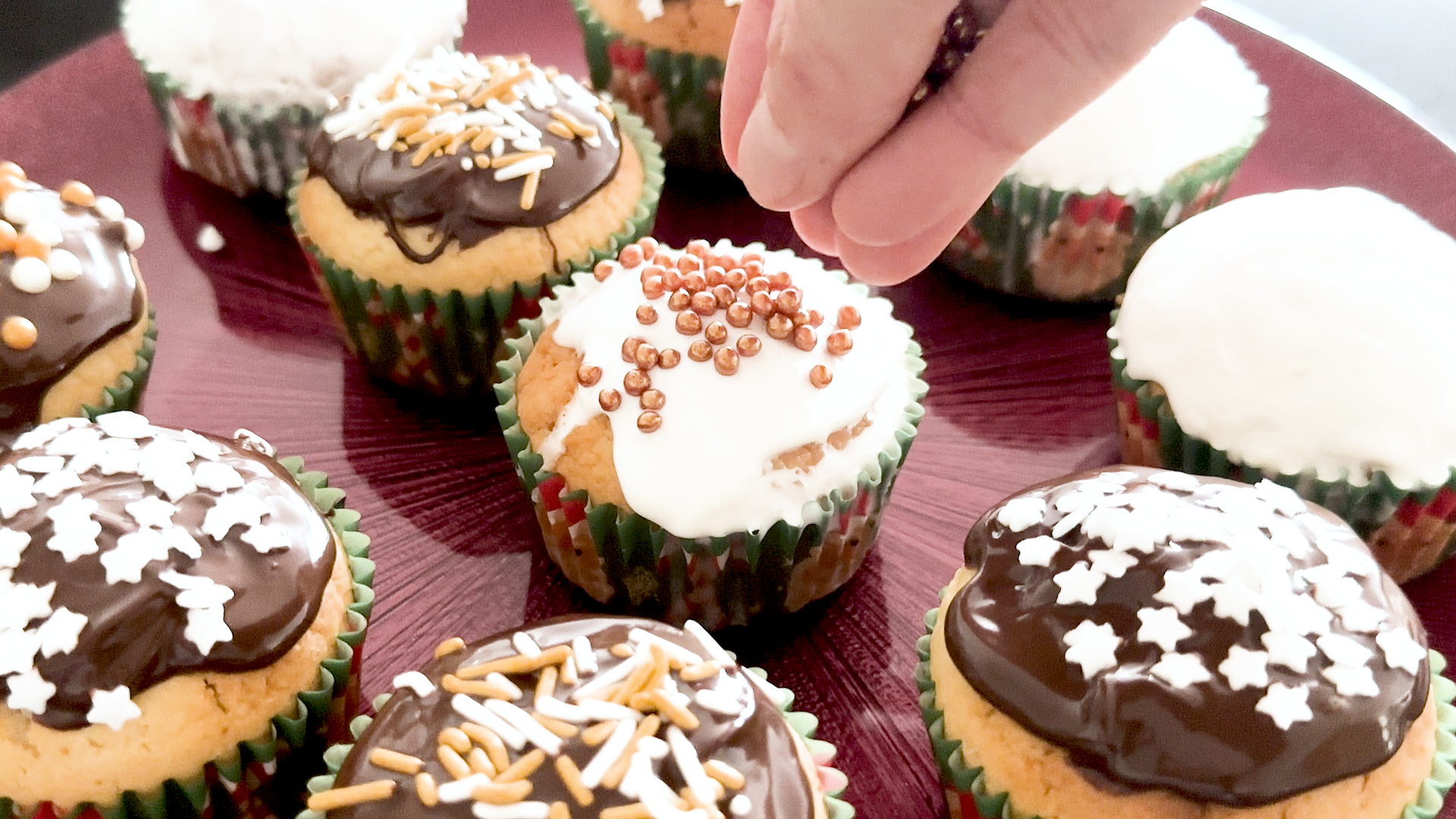 cupcake di Natale vegani